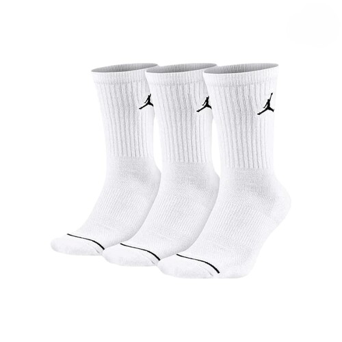 耐克 Jordan Brand 毛巾底速干缓震 3双装 运动休闲中筒袜 DX9632