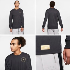 Jordan 男子AJ针织圆领休闲长袖T恤 BQ5785-CV3012-878387-924561