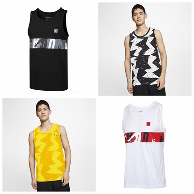 印花篮球jordan泼墨健身运动背心