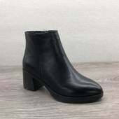 断码 真皮女鞋 冬季 工厂新款 舒适圆头洋气韩版 保暖休闲牛皮女短靴