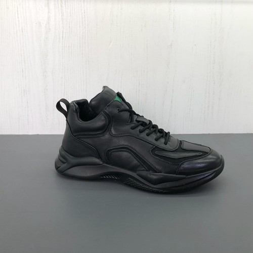 秋冬单鞋休闲男鞋牛皮圆头系带