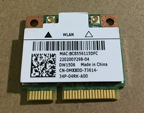Оригинальная встроенная в ноутбук беспроводная сетевая карта Dell DW1506 - сетевой адаптер ноутбука Dell 660s v270