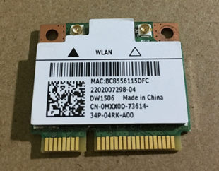 Оригинальная встроенная в ноутбук беспроводная сетевая карта Dell DW1506 - сетевой адаптер ноутбука Dell 660s v270