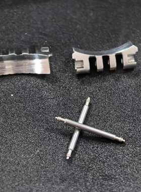 代用天梭力洛克接口T41 006弧形表耳坎实心钢带表链表带配件19mm