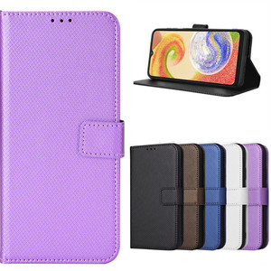 适用于三星Galaxy Xcover 6 Pro手机套软硅胶外壳全包边防摔保护套翻盖式皮套插卡支架男女款纯色钻石纹简约