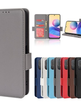 适用于小米poco m3pro手机壳红米note10 5g保护套Note10T皮套纯色
