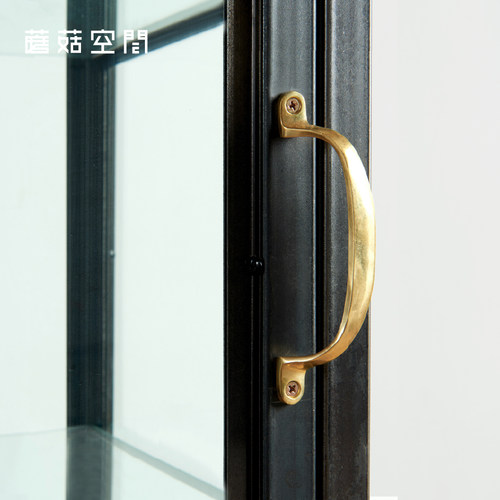 蘑菇空间美式复古纯铜弓形把手