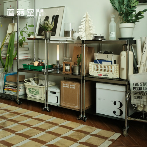 蘑菇空间组装不锈钢置物架模块化