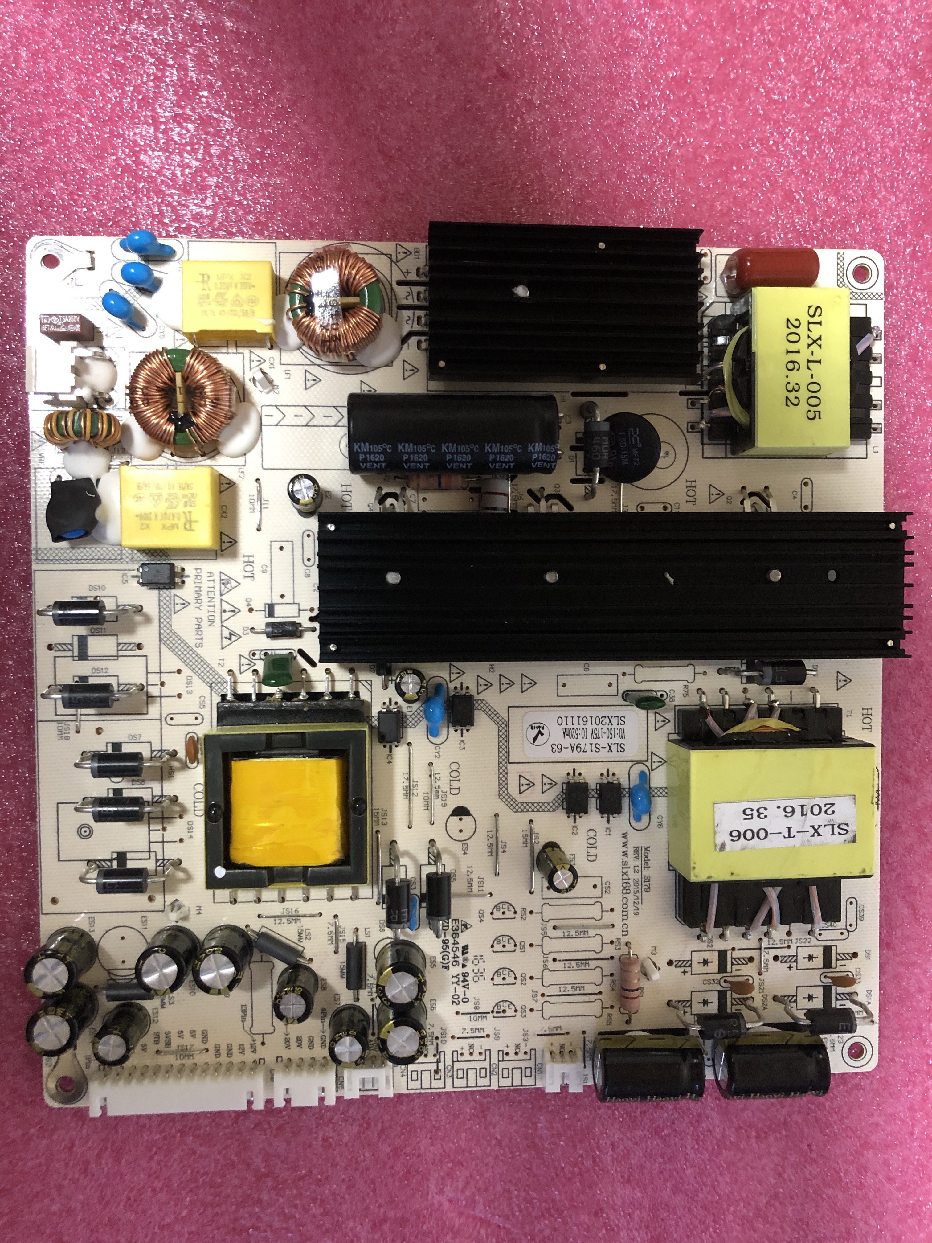 原装全新LED55寸通用电源板高压一体电源板SLX-S179A-63 S179实拍