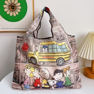 日韩大号环保购物袋便携折叠买菜包超市手提布袋子买菜包结实布兜