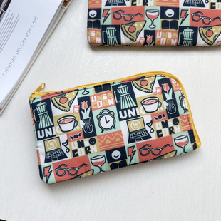 外贸数码收纳包充电宝数据线大容量便携旅行充电器耳机整理包夹棉