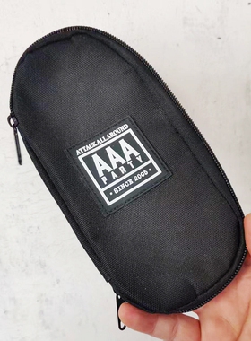 ALLAROUND粉丝徽章款黑色文具笔袋