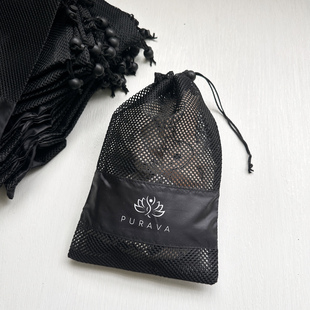 收缩网袋加厚网眼收纳袋尼龙束口袋黑色袋拉绳网袋抽绳过滤网网兜