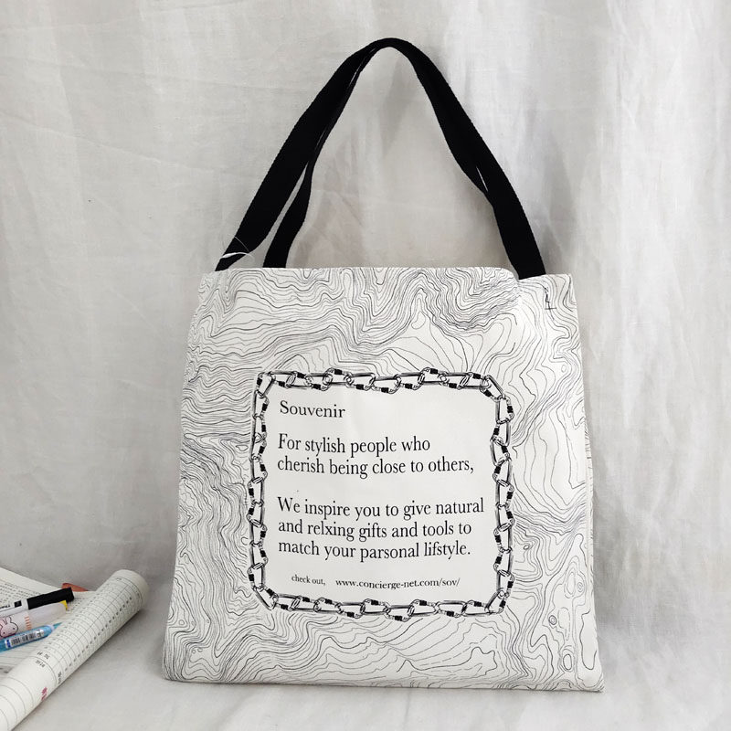 大学生帆布包女手提包潮品日系百搭大容量单肩包ins休闲手提布包