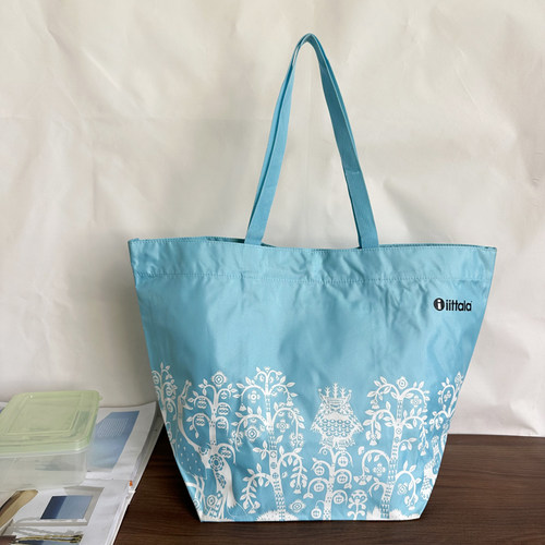 日韩大宽底托特包防水购物包单肩通勤收纳包日系布袋大容量托特包