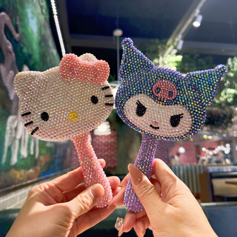 克罗米镜子hellokitty猫DIY贴钻