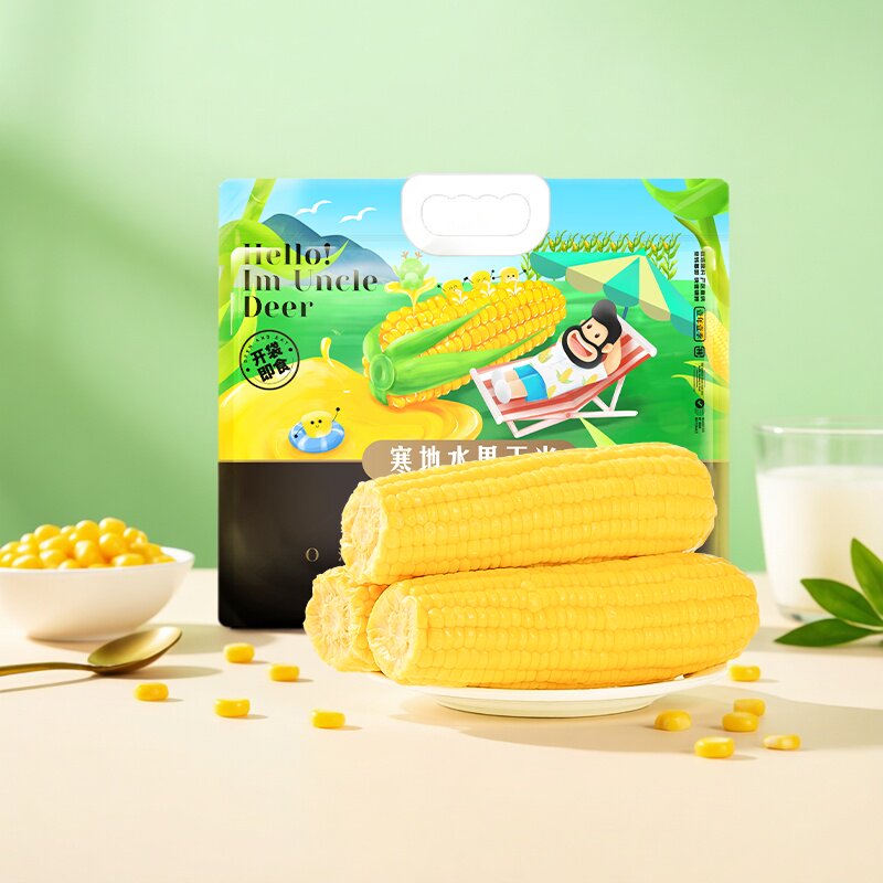 黑龙江鹿大叔 水果玉米220g*8支 开袋即食甜玉米真空包装