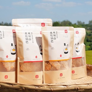 酥脆糯米锅巴 小村故食大别山土灶锅巴 童年味道农家香辣梅干菜味