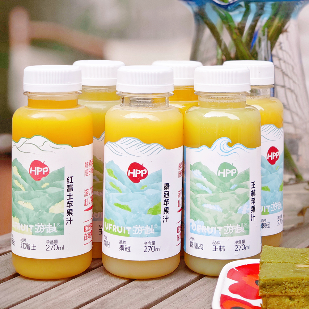 8瓶游赴HPP苹果汁100%