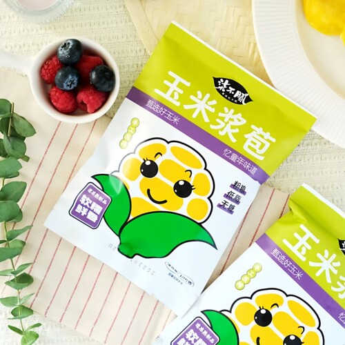 10袋柒不腻玉米浆包125g 软糯香甜加热即食粗粮苞米饼地锅贴早餐