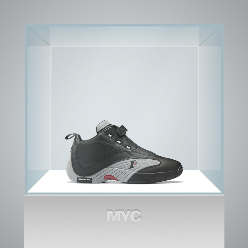 锐步Reebok ANSWER IV 艾弗森黑灰男子复古实战缓震篮球鞋 HR1062