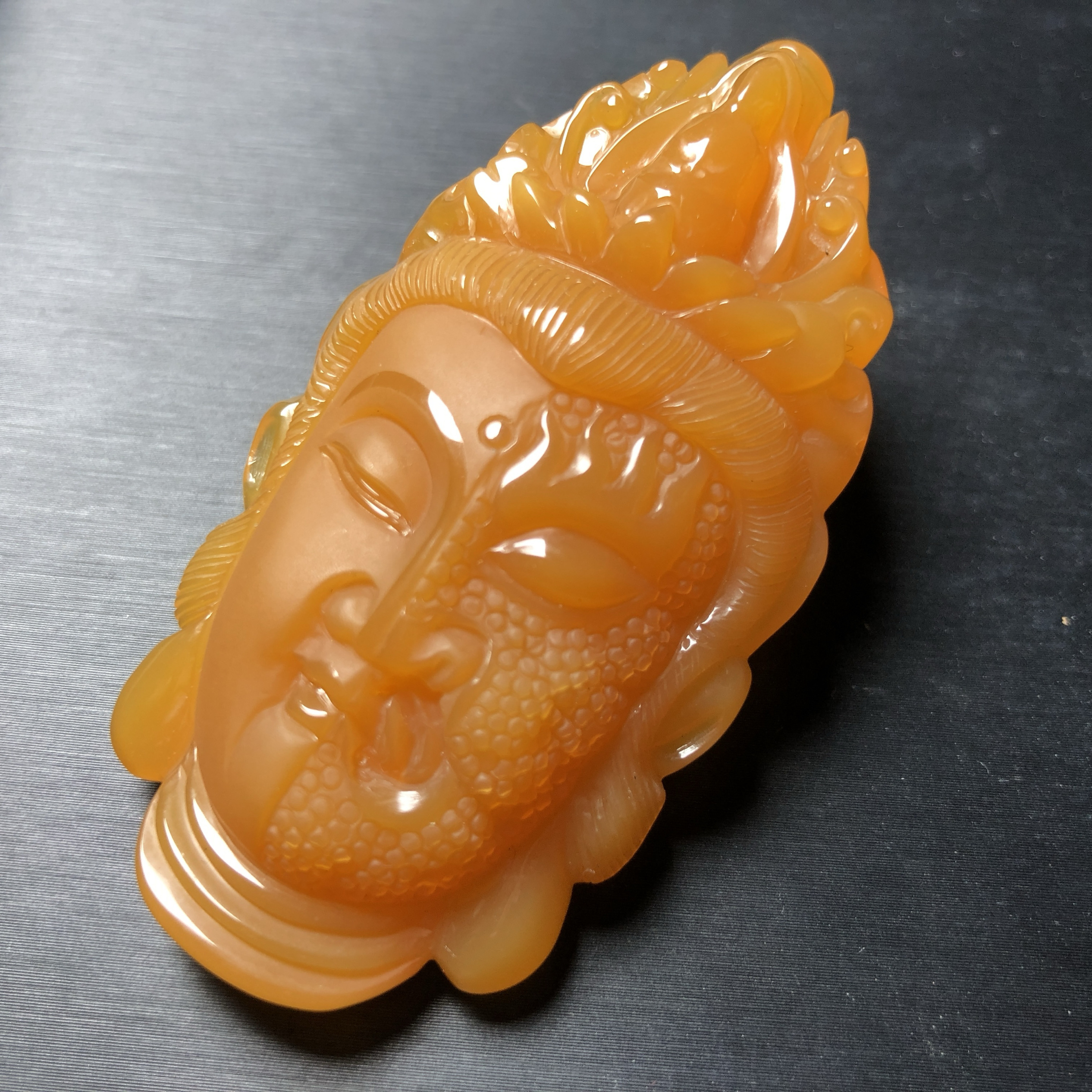 黄龙玉挂件吊坠纯天然玉石一念之间男女款玉坠项链玉佩送高档绳