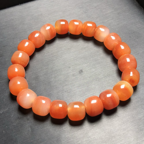 云南龙陵纯天然黄龙玉手串10mm女款玉石手链手环饰品