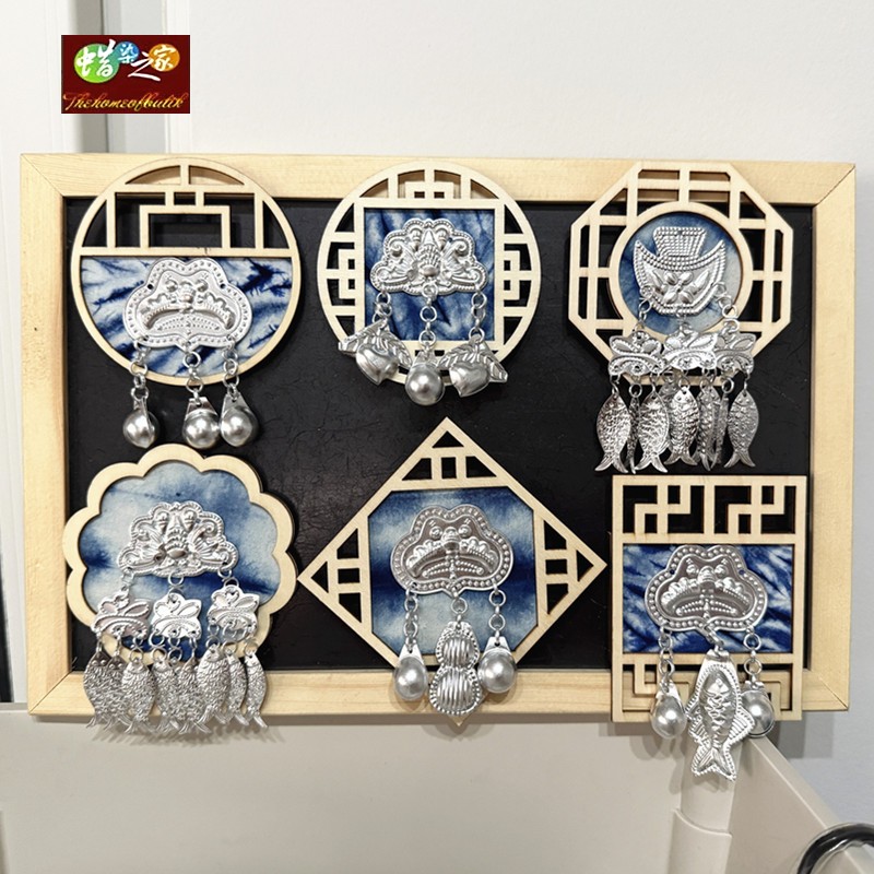 新品上架蓝染冰箱贴创意冰箱贴 冰箱挂件旅游纪念 特色文旅伴手礼