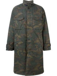 trench Yeezy 过膝Camo KanyeWest棉大衣男长款 coat棉袄 season