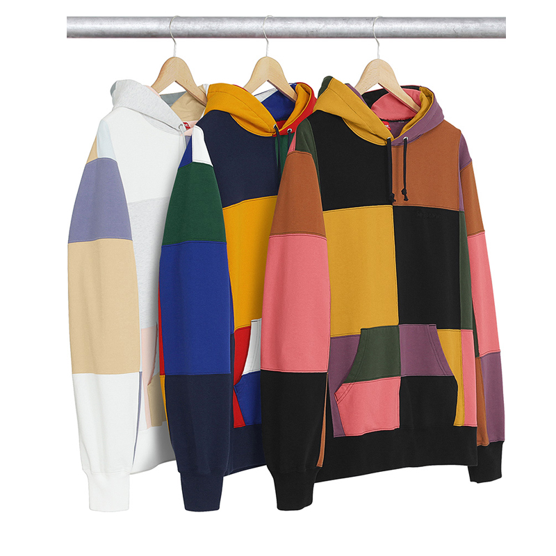 断码清仓17FW  Patchwork  拼接 帽衫 Hooded 卫衣 内马尔