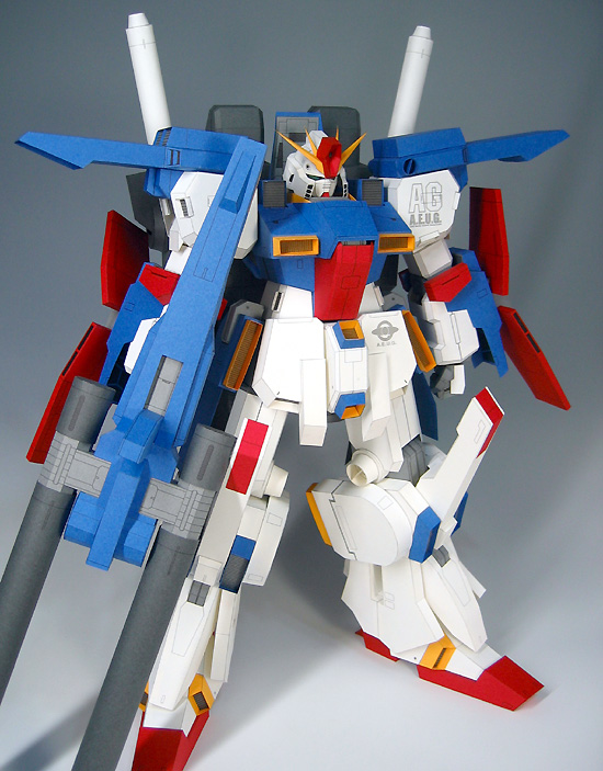 [JUNE]MSZ-010 ZZ   高达纸模型 全进口珠光纸打印