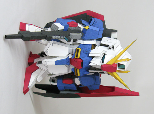 K纸魂[JUNE]SD MSZ-06 Z   高达纸模型 全进口珠光纸打印