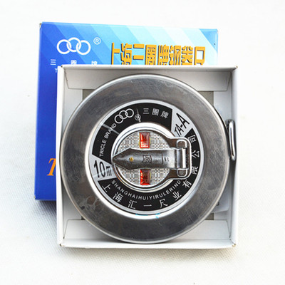 三圈 TA系列不锈钢长钢卷尺尺带镀镍不锈钢外壳10米20米30米50米