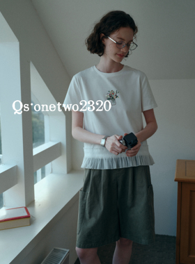 QSONETWO夏季新款时尚中裤