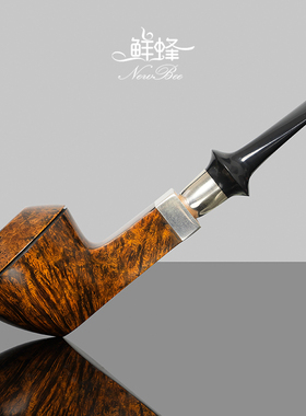 NewBee石楠木烟斗手工实木直柄牛头桌斗传统老式过滤专用男士烟具