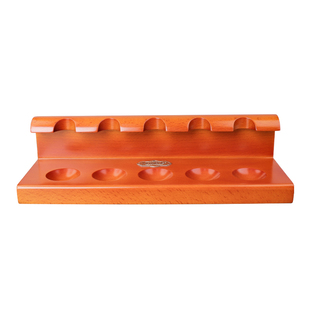 实木烟斗架榉木连体立式 收藏展示支架子专用配件 5位斗座手工男士