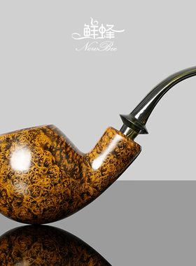 NewBee鲜蜂石楠木烟斗男士手工大苹果斗军插实木老式传统专用烟具