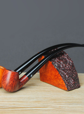 NewBee石楠木烟斗手工实木阅读斗长柄弯式男士老式过滤烟斗具配件
