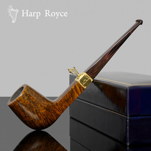 哈伯莱斯石楠木烟斗手工实木皇家竖琴撞球斗传统老式过滤男士烟具