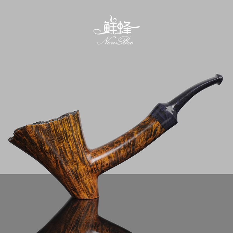 NewBee石楠木烟斗手工实木瘤皮火山锤子斗传统老式过滤男士专用具