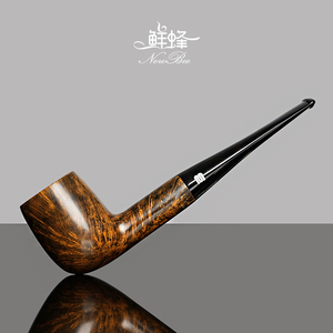 NewBee鲜蜂石楠木烟斗男士手工撞球斗直柄实木老式过滤专用烟斗具