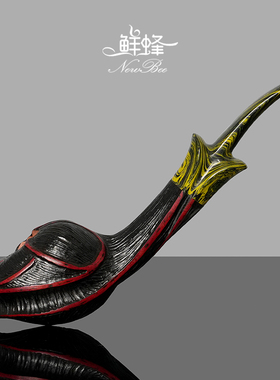 NewBee石楠木烟斗男士手工雕刻花斗自由式实木传统老式过滤专用具