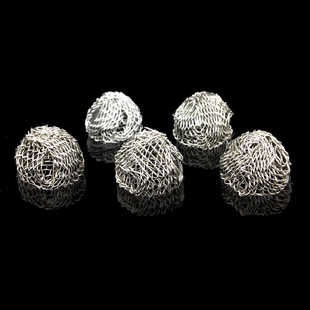 17#烟斗助燃网球 钢丝网球 烟斗滤网 金属滤网烟丝助燃网片(单个)