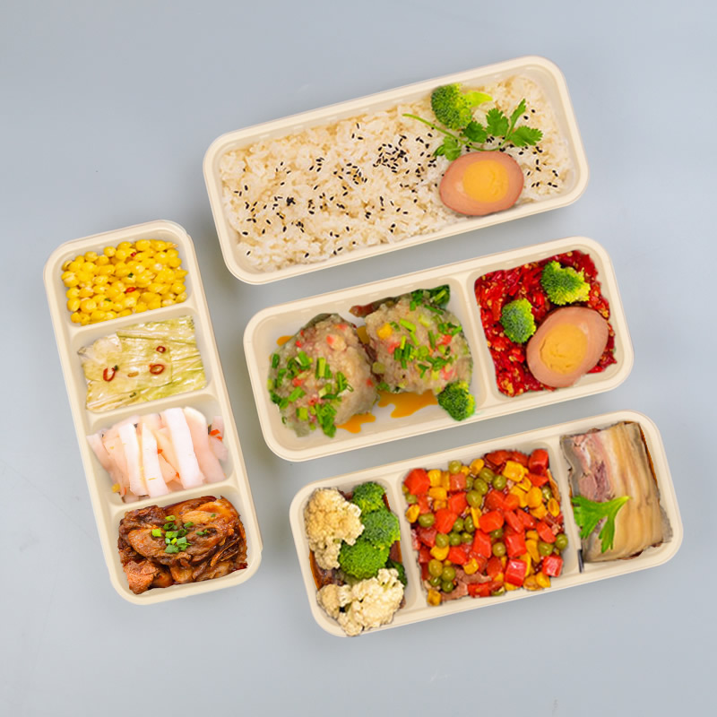 可降解餐盒分格玉米外卖打包套餐