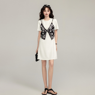 元气轻活风穿搭裙子女装2026新款夏季宽松小个子简单大方的连衣裙