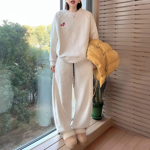 早春漂亮套装女装2026新款春季两件套休闲气质上衣配长裤卫衣套装