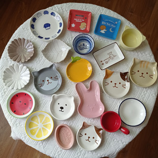 集瓷清仓 可爱好看的酱料碟大合集釉下彩陶瓷味碟火锅蘸料碗 微瑕