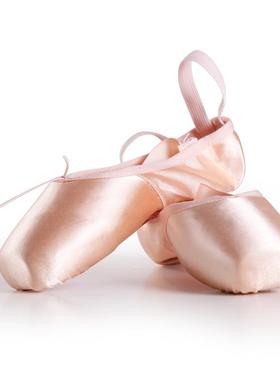成人儿童绑带芭蕾舞足尖鞋缎面硬鞋练功鞋舞蹈鞋10072