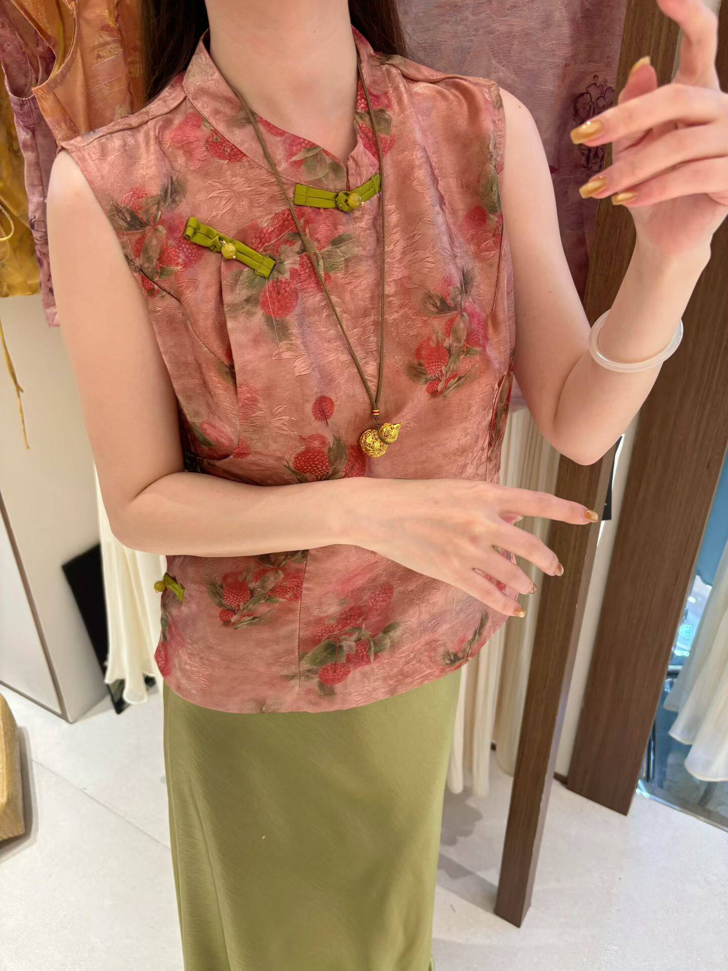 新中式国风改良旗袍上衣女小个子2026年新款夏季修身显瘦气质高雅