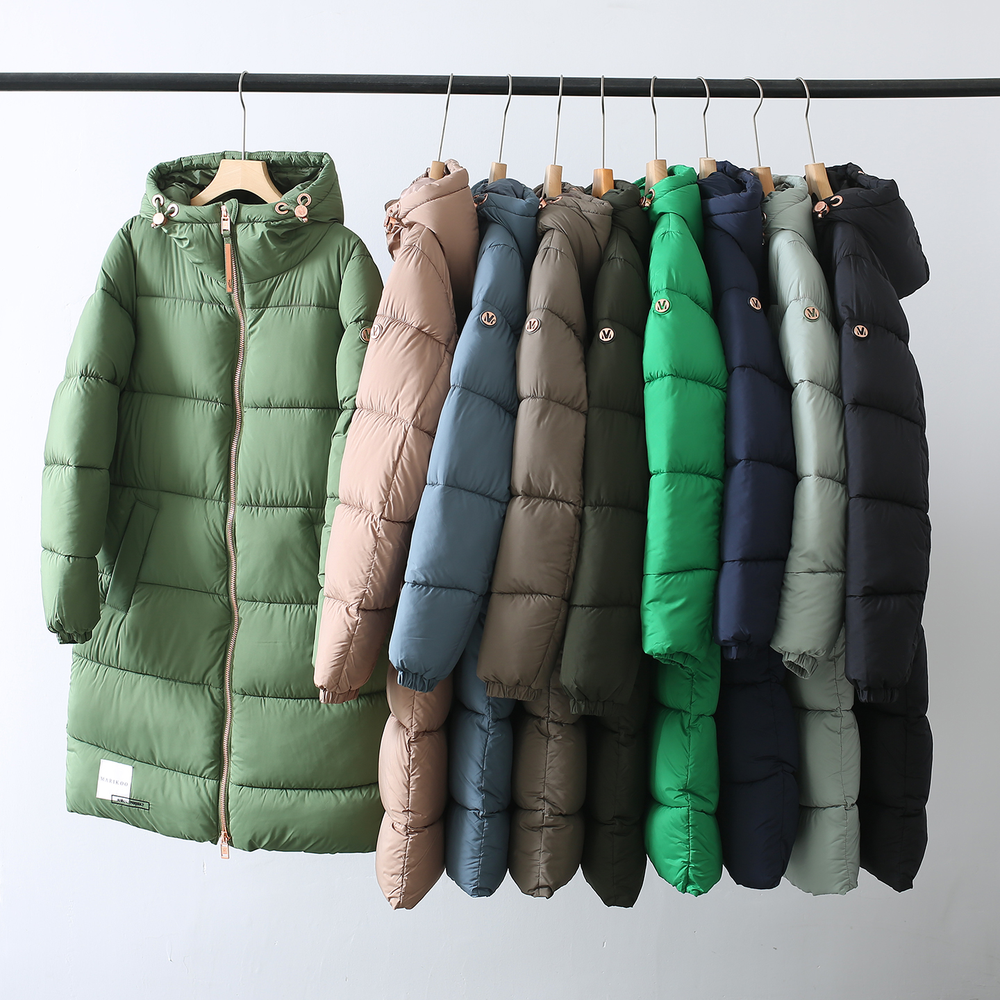 出芬兰单~抗寒零下加厚蓬松保暖宽松中长款泡芙棉衣棉服外套女新